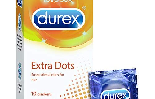 Durex-Extra-Dotted-Condoms-for-Men-10-Count-Ribbed-and-Dotted-for-Extra-StimulationSuitable-for-use-with-lubes-toys-0