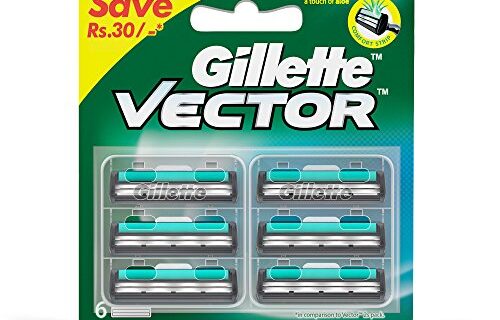 Gillette-Vector-Plus-Manual-Shaving-Razor-Blades-Cartridge-6s-Pack-0